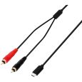 Adam Hall 3 STAR Y CC USB-C 0150 USB-C Y-Kabel 2 x Cinch Male x USB-C 1,5m Thumbnail 1