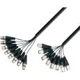 Adam Hall 3 STAR LOOM 8 MF 0300 Studio Loom Kabel 8 XLR Female x 8 XLR Male 3m Thumbnail 1