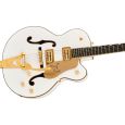 Gretsch Synchromatic Falcon Hollow Body Single-Cut Bigsby Ebony Snowcrest White Thumbnail 4