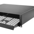 Adam Hall 19" 2HE Rackschublade mit Tastaturauszug Stahl Thumbnail 4