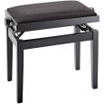 K&M 13900 Klavierbank Klavierhocker schwarz matt Sitz Samt B-Ware Thumbnail 2