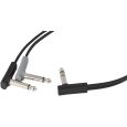 RockBoard Flat Patch Y-Splitter Cable - 30 cm / 11 13/16" Black Thumbnail 2