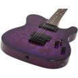 Schecter PT Standard Purple Burst Burl E-Gitarre Thumbnail 3