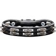 MEINL TMT2BK Mountable ABS Tambourine Black m. vernickelten Stahl Jingles Thumbnail 4