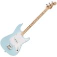 Loog X Fender Stratocaster Sonic blue 3-saitige Kindergitarre
