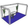 ALUTRUSS Traversenset QUADLOCK 6082R U-Form 7x4x3,5m (BxTxH)