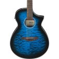 Ibanez AEWC16QA-TLH Transparent Blue Sunburst Westerngitarre Thumbnail 4