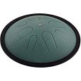 MEINL Sonic Energy 10" Compact Steel Tongue Drum h-moll 432Hz dunkelgrün