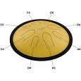 MEINL Sonic Energy 10" Compact Steel Tongue Drum d-moll 432Hz marineblau gold Thumbnail 3