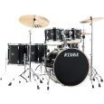 TAMA Imperialstar Drumset 6-teilig Hairline Black mit Becken & Hardware Set