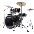 TAMA Imperialstar Drumset 6-teilig Hairline Black mit Becken & Hardware Set Thumbnail 2