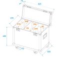 ROADINGER Flightcase 2x TMH-X12 / TMH-S180 mit Rollen Thumbnail 5
