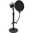 OMNITRONIC MSP-1 Mikrofonständer Set mit Spinne & Popfilter