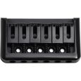 Göldo HWPRB Hardtail Brücke "Xtra Heavy" schwarz f. 6-String E-Gitarre