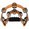 U-Turn Tamburin doppelreihig Percussion Instrument mit Schellen
