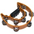 U-Turn Tamburin doppelreihig Percussion Instrument mit Schellen Thumbnail 2