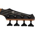 SPIRA Guitars B-400 MBK Satin Black E-Bassgitarre Thumbnail 6