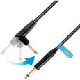 Adam Hall 5 Star IPPR 0150 Flipjack Instrumentenkabel
 Klinke 1,5 m