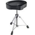 K&M 14038 Drummersitz mit Spindel Schwarz Kunstleder