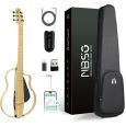 Natasha NBSG Steel Smart Silent Guitar Bamboo Westerngitarre Thumbnail 3