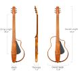 Natasha NBSG Smart Silent Nylon Guitar Bamboo Black Konzertgitarre Thumbnail 4