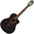 Ortega The Private Room 4/4 Black Rainbow Sparkle Konzertgitarre inkl. Gigbag