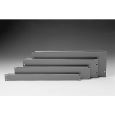 19 Zoll Frontplatte U, Aluminium, silber 1HE Thumbnail 1