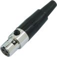 Mini XLR-Stecker female 3-polig Thumbnail 1