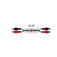 Kabel CC-18 2x2 Cinchstecker rot/sw 1,8m Thumbnail 1