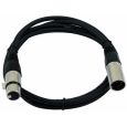 Kabel FP-15 XLR 5 pol M/F schwarz 1,5m Thumbnail 1