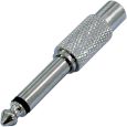 Cinchbuchse/Klinkenstecker mono metall Thumbnail 1