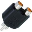Adapter 2x Cinch Buchsen / 1x Cinch Stecker Thumbnail 1