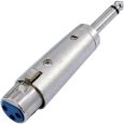 Adapter XLR-Kupplung/Klinkenstecker mono Thumbnail 1