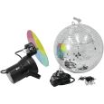 EUROLITE Spiegelkugelset 30cm mit Motor, Kette und Pinspot Thumbnail 1