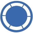 Gobo 27/23mm Dichro blau, Design 1 Thumbnail 1