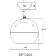 DAP SPT205 Kugel Speaker hängend 20W Thumbnail 2