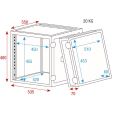 DAP Flightcase 19 Zoll rack 10 HE Back and Front C Thumbnail 2