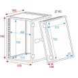 DAP Flightcase 19 Zoll rack 16 HE Back and Front C Thumbnail 2