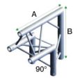 TRUSS DT22-006 Corner 90 Degrees Apex Up Incl.conn Thumbnail 1