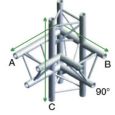 TRUSS DT22-015 90 Degrees + Up/Down Left Thumbnail 1