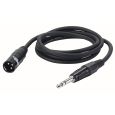 DAP 1,5 mtr XLRM/Jack Stereo Black Mic/linecable Thumbnail 1