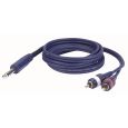 DAP Stereo Jack/2 RCA 3 mtr Line/Instrumentcable Thumbnail 1