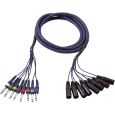 DAP Studiosnake  8 Way XLR Male to  Jack Mono 3m Thumbnail 1