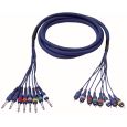 DAP Studiosnake  8 Way Jack Mono /RCA Connector 6m Thumbnail 1