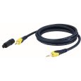 DAP Opticalcable 0,75mtr Miniplug incl. 2 Toslink Thumbnail 1