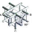 TRUSS FQ30-024 Cross + Down 5 Way Incl. connectors Thumbnail 1