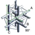 TRUSS FT30-021 T Cross Up+Down 5 Way Incl. connect Thumbnail 1
