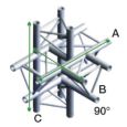 TRUSS GT30-021 T-Cross Up/Down 5-Way Incl. connect Thumbnail 1