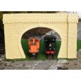 Tunnelportal zweigleisig aus Beton (Sandsteingelb) Thumbnail 1