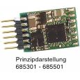 685503  DCC-Decoder 6-poligem Stecker mit Litzen Thumbnail 1